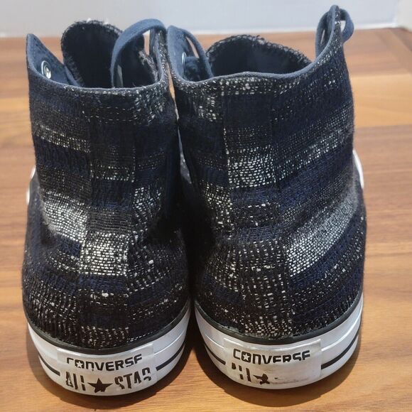 Converse All Star Chuck Taylor Dobby Weave High Tops Men’s 11 / Women’s 13 - Picture 5 of 7